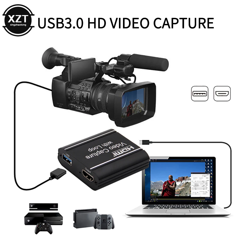 Вход 4K HDMI Совместимость Карта видеозахвата USB 2 0 Захват Настольная игра Запись
