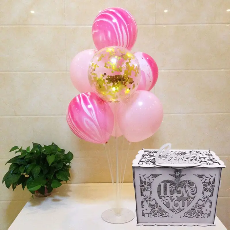 Коробка для карточек DIY деревянный замок Свадебная коробка с буквами винтажная карточка для украшения Органайзер подарок для свадебной вечеринки декор