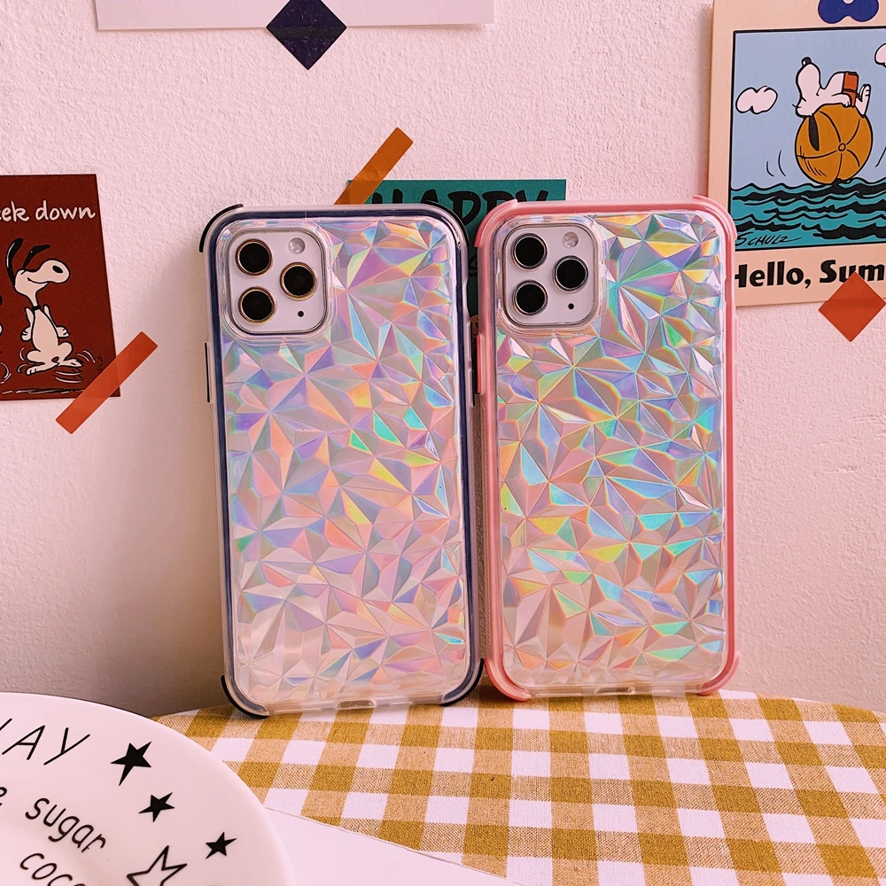 Голографический Мягкий силиконовый чехол из ТПУ для iPhone SE X 11 Pro XR XS MAX 10 7 8 6s 6 Plus |