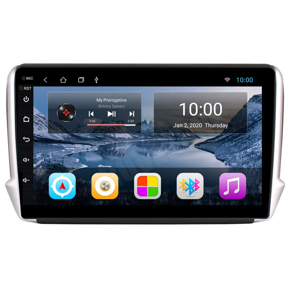 Автомобильный мультимедийный плеер для Peugeot 208 2008 2014 2015 2016 Android 10 радио GPS