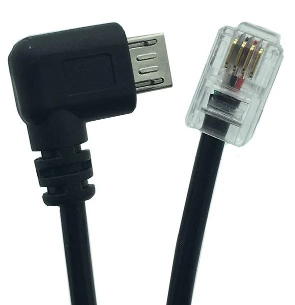 Удлинительный кабель адаптер micro USB папа к RJ9 4P4C Мужской конвертер провод 0 25 м| |