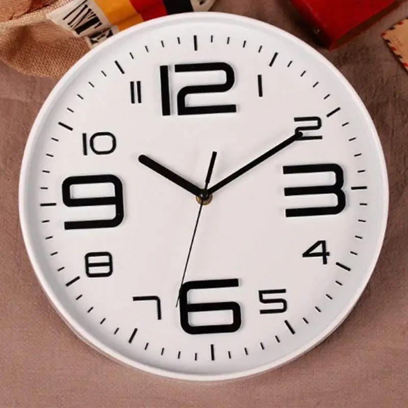 Крытый большой 3D Номер бесшумные и не тикающие настенные часы кварцевый механизм