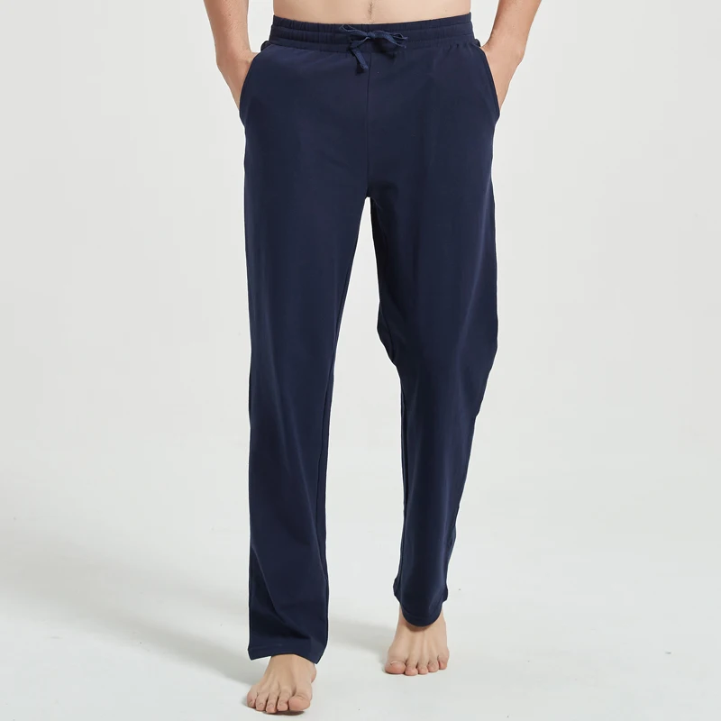

Men's Yoga Lounge Pants Open Bottom Running Joggers Loose Fit Athletic Sweatpants with Pockets male Yoga Sport pants