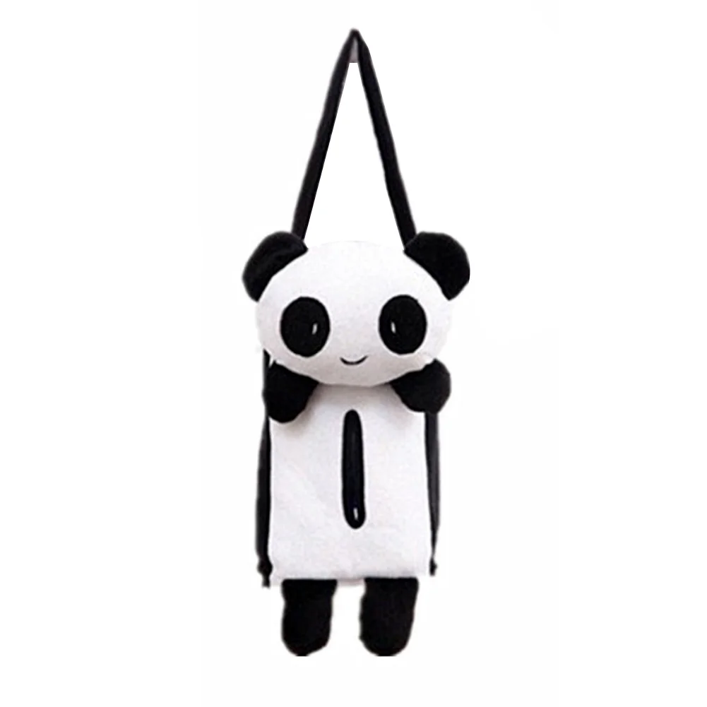 Cute Cartoon Panda Car Seat Back Hanging Plush Tissue Napkin Paper Holder Box | Автомобили и мотоциклы