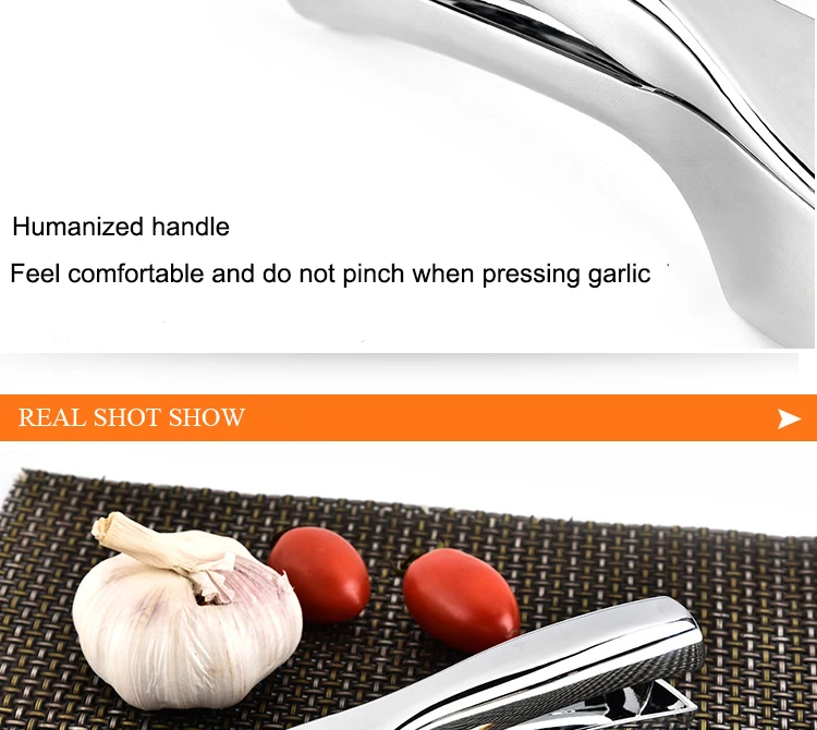 BEEMSK 1pcs creative stainless steel garlic press garlic pestle garlic machine multi-purpose kitchen gadgets