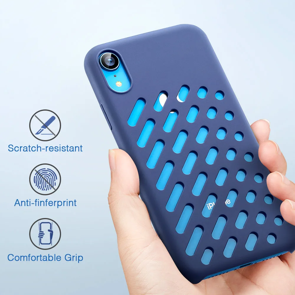 ESR Yippee Color Soft Case for iPhone XR Liquid Silicone Cover with Comfortable Grip Drop Protection Apple 2018 |
