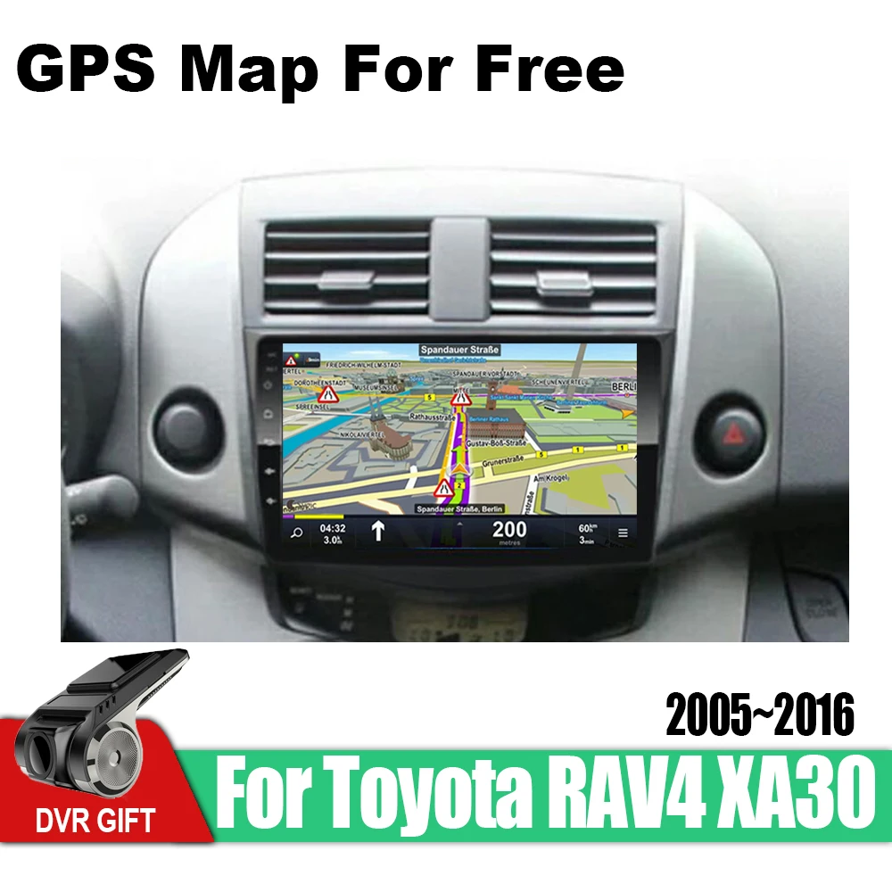 Автомобильный мультимедийный плеер ZaiXi с gps для Toyota RAV4 XA30 2005 ~ 2016 навигацией на Android