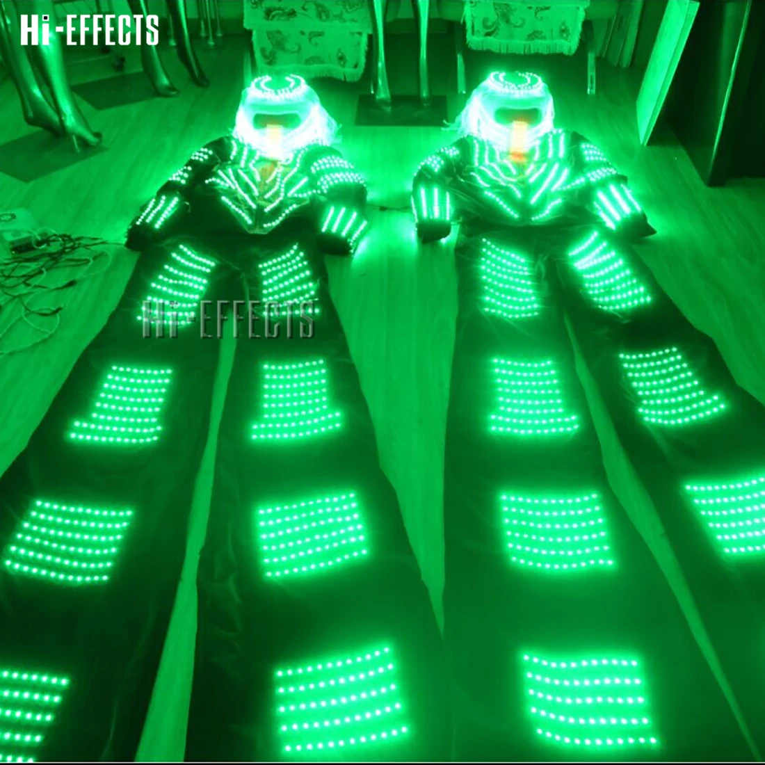 Светодиодная одежда для робота светящиеся светодиодные лампы RGB ходунки костюм