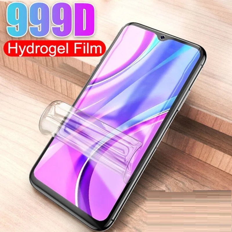 Гидрогелевая пленка для Xiaomi Poco X3 NFC F1 F2 Pro CC9 CC9E Play защитная Mi 9 SE A3 10 Lite 9T защита