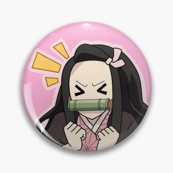 

Настраиваемая мягкая заколка Nezuko для одежды, Женская необычная металлическая заколка на лацкан, веселая шляпа, значок в подарок