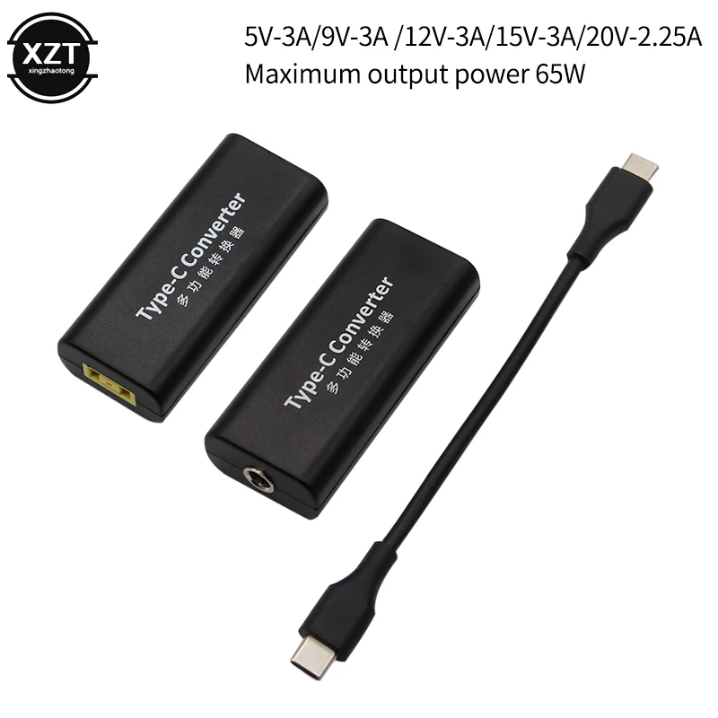 Адаптер питания USB 3 1 Type C DC Для Lenovo Dell Hp Asus конвертер для ноутбука квадратный