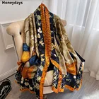 Новый зимний теплый шейный платок в стиле ретро