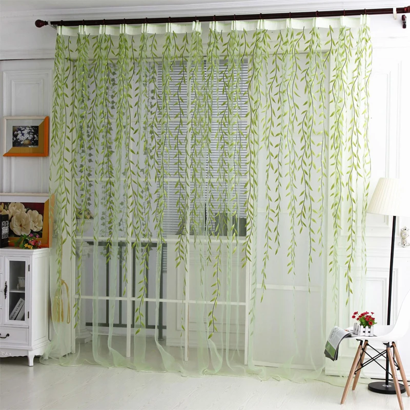 

Room Decoration Tulle Curtains Home Living Room Bedroom Window Decoration Chiffon Material Curtains Home Textile Finished