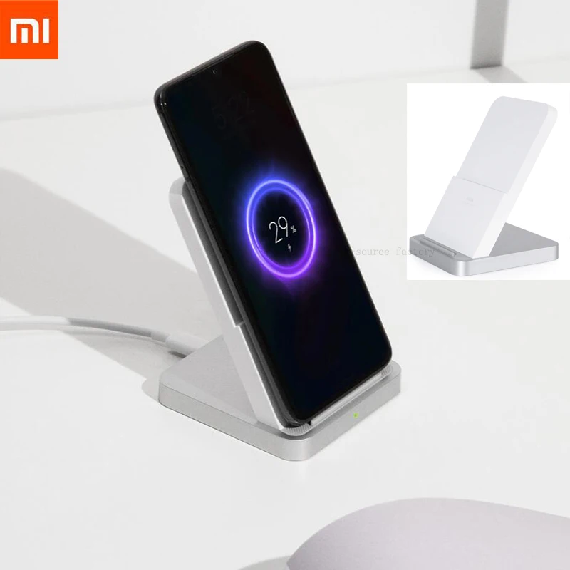 Оригинальное вертикальное Беспроводное зарядное устройство Xiaomi с воздушным