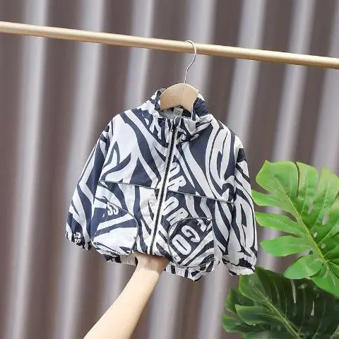 

Boys Girls Sunscreen Clothing Summer Spring New Handsome Thin Jacket Children's Outdoor Clothing Jacket Anti-ultraviolet Coat
