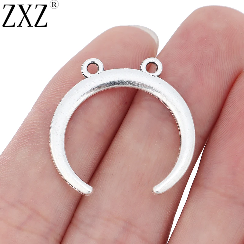 ZXZ 20 шт. полумесяц двойной сигнал фотоэлемент для ожерелья ювелирные изделия