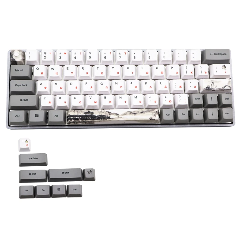 

Подходит для комплекта клавиш Subbed PBT OEM, клавиатура Toetsenbord Keycap для GH60 RK61/ALT61/Annie/покер GK61 GK64 dz60
