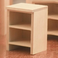 portable delicate dollhouse miniature bookshelf toy wood mini bookshelf fine workmanship for children