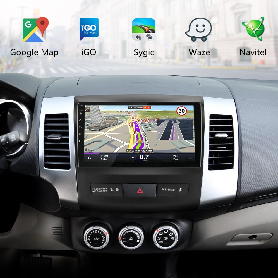 2 Din 2G+32G Android 8.0 Car Radio for Mitsubishi Outlander Xl 2 CW0W 2005-2012 Navigation GPS Coche Players DVD Head Unit RDS