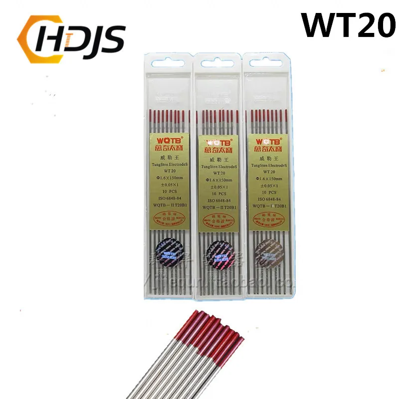 

10 Pcs/quality good WT20 Red Color Thorium Tungsten Electrode Head Tungsten Needle/rod For Welding Machine1.6/2.0/2.4/3.0/3.2