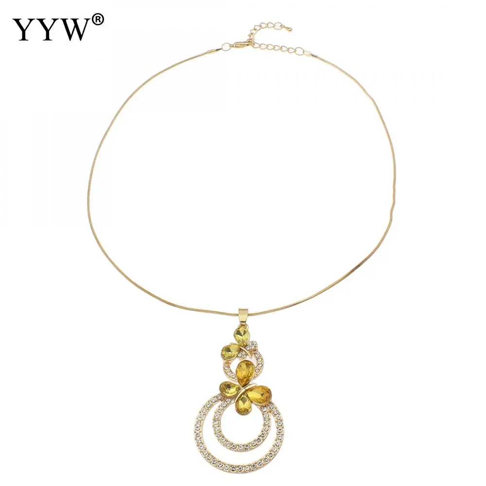 Gold Color Necklace Jewelry Sets Geometric Shape Charm Circle Hoop Earrings Crystal Creative Women Bracelet | Украшения и
