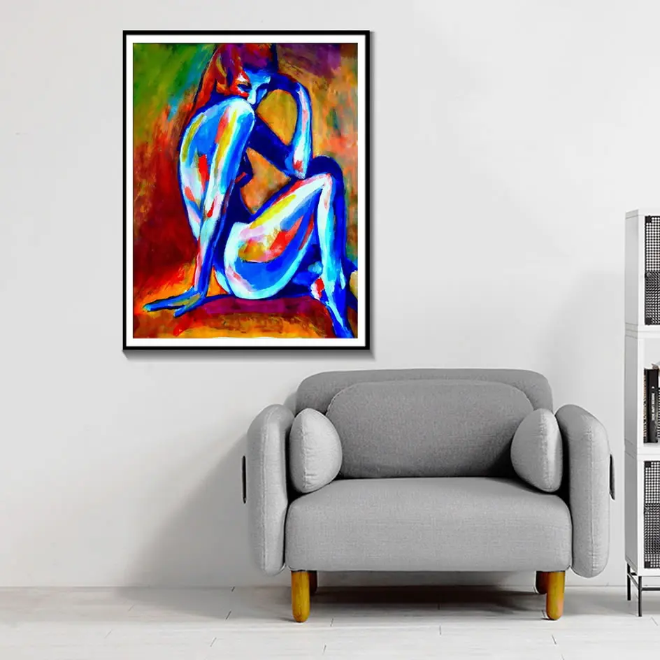 Скандинавский обнаженный сексуальный женский постер для тела и печать