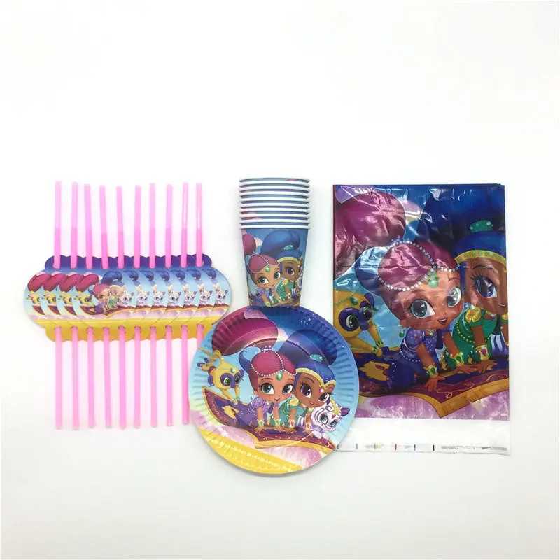 51 шт./лот изображением Шиммер и шайн из мультфильма бумажный стаканчик салфетка