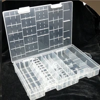 battery storage box battery case holder container for aaaaacd9v battery organizer transparent plastic battery holder box