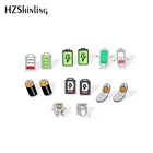 2020 Новые забавные серьги-гвоздики на батарейках, милые акриловые серьги, серьги из искусственной смолы, подарки для друзей