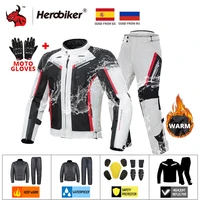 herobiker motorcycle jacket waterproof winter cold proof motocross jacket motorbike windproof riding clothing protective gear