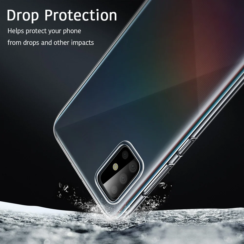 Чехол ESR для Samsung Galaxy S20 A40 A50 A70 A80 A51 A71/Note 9 Note 10 Plus Lite/S10e Lite ультратонкий прозрачный