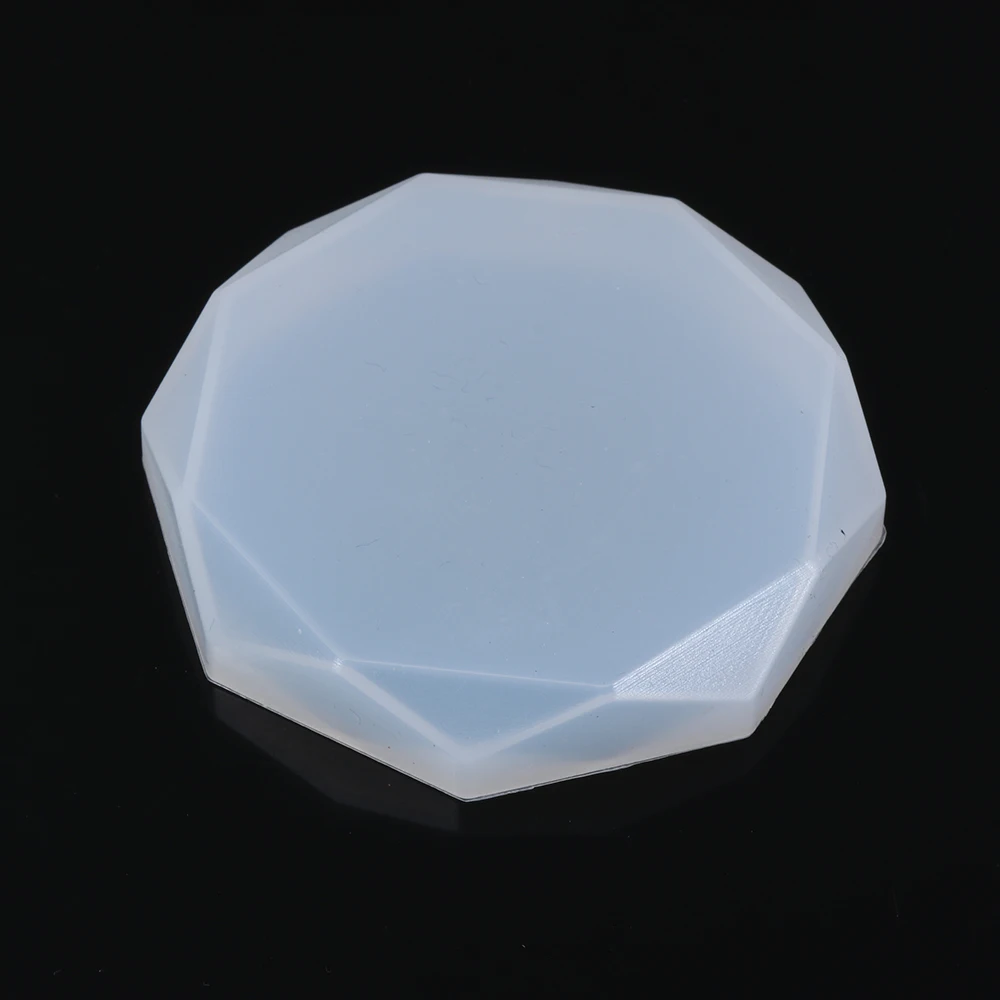 DIY Round Tray Flexible Silicone Mold Polygon UV Epoxy Resin Casting Crafts Coaster Jewelry Making Tools | Украшения и аксессуары