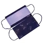 С мультипликационным принтом Звезда, одноразовая маска для лица Черный 3-слойный кошка с рисунком снежинки аэродинамическим способом из расплава нетканые ткани модная маска для лица Mascarillas