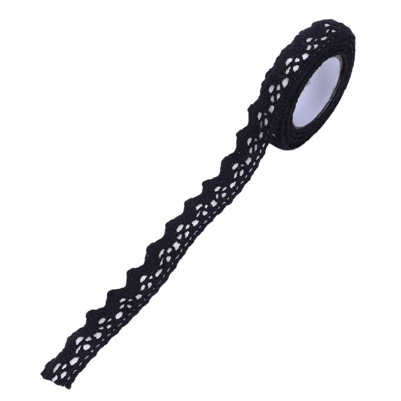 Ткань рулон кружева DIY васи декоративные липкие ленты маскирования клейкие