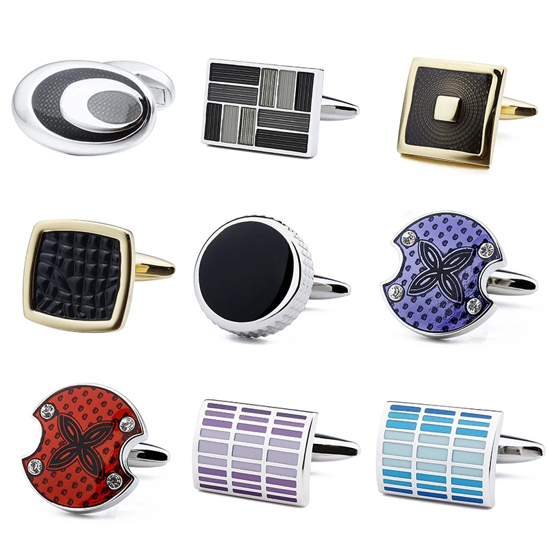 HAWSON эмаль запонки для мужчин модные свадебные ювелирные изделия высокое