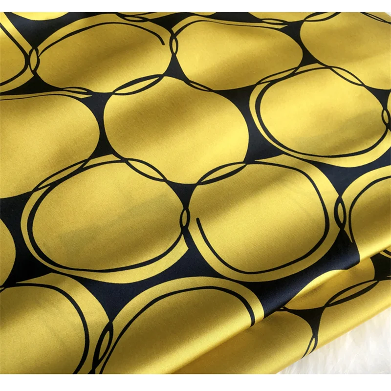 Новинка 245 Роскошная блестящая желтая круглая шелковистая драпировка устойчивая