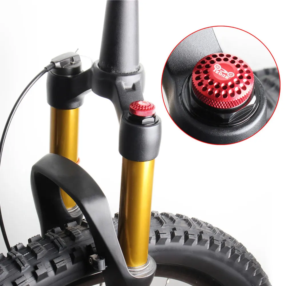 

Front Fork Airtight Aluminum Alloy MTB Mountain Bicycle Bike Front Fork Gas Cover Protector Cap This cap Front Fork protection