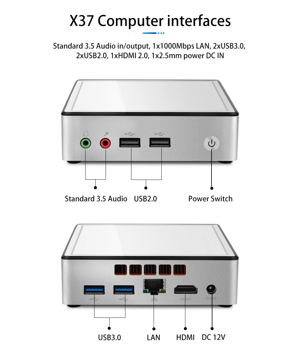 XCY мини-ПК Intel i3 4010y i5 4200y Windows 10 Linux Ddr3l Wi-Fi ультра компактный настольный компьютер Minipc микро ТВ коробка карман
