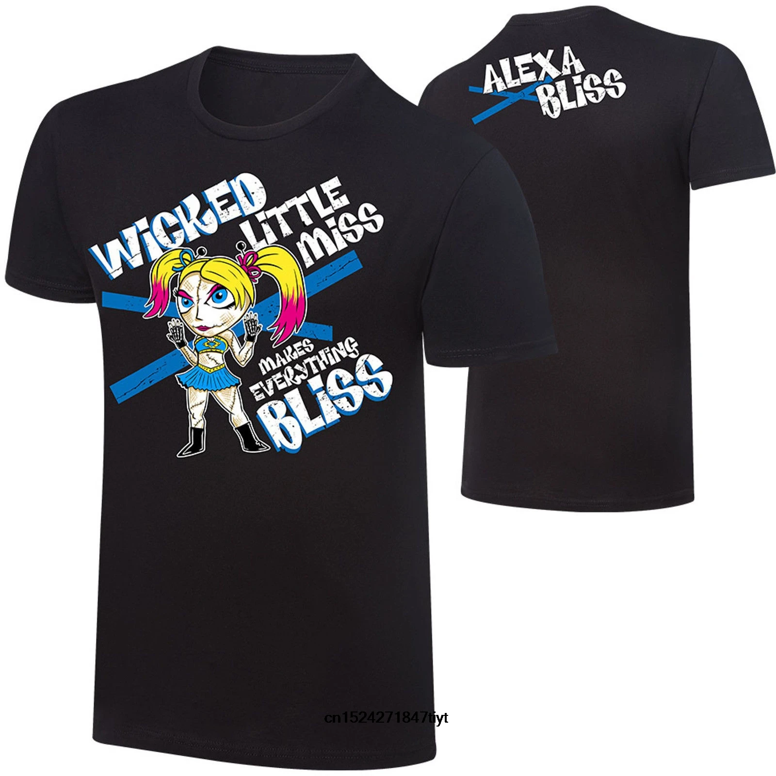 Мужская футболка Alexa Bliss Wicked Little Miss Make Everything Bliss|Мужские футболки| |