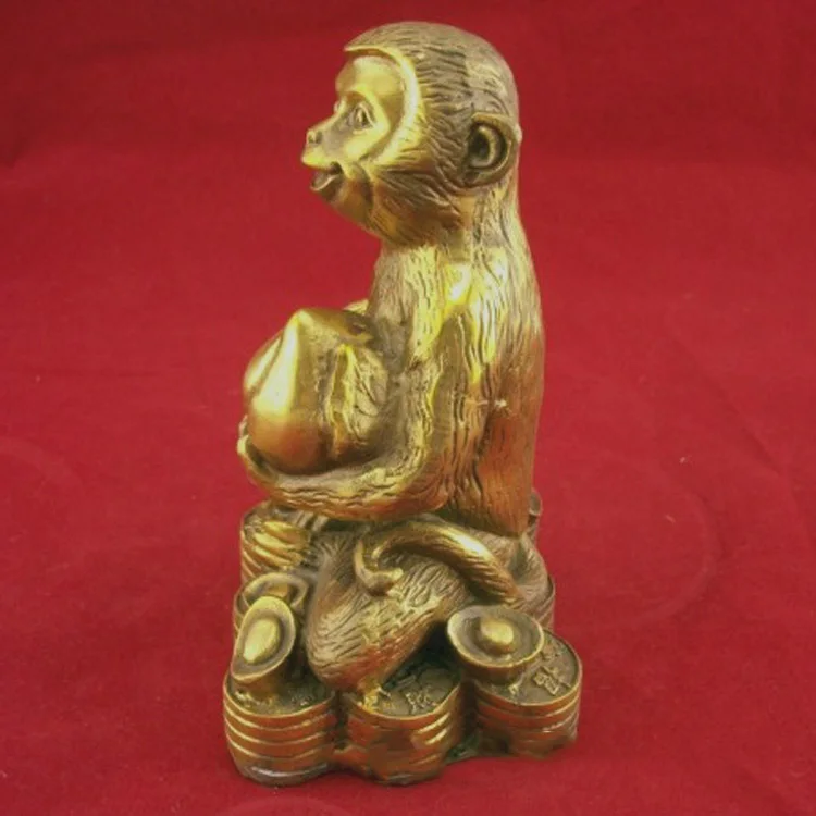 

LAOJUNLU Zodiac Pure Copper Monkey Bronze Ornaments