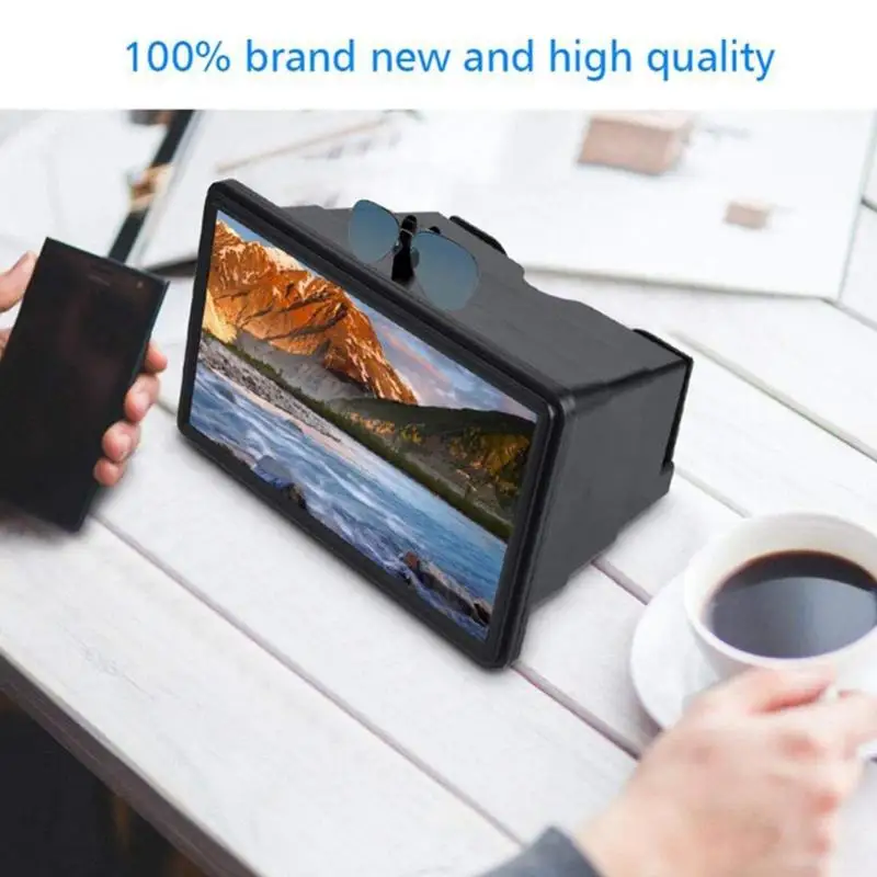 Сотовый увеличитель для экрана телефона 3D HD видео усилитель с складной