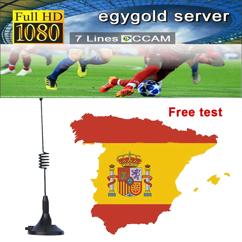 

2021 Europe Portugal TV Receiver AV cable for TV Receiver V8 Nova V7S V9 Freesat V7