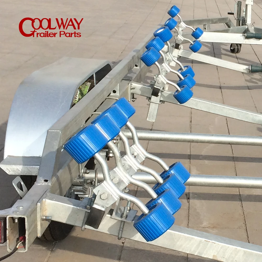 Вращающиеся ролики для лодочного прицепа 4-дюймовые синие ребристые мягкие