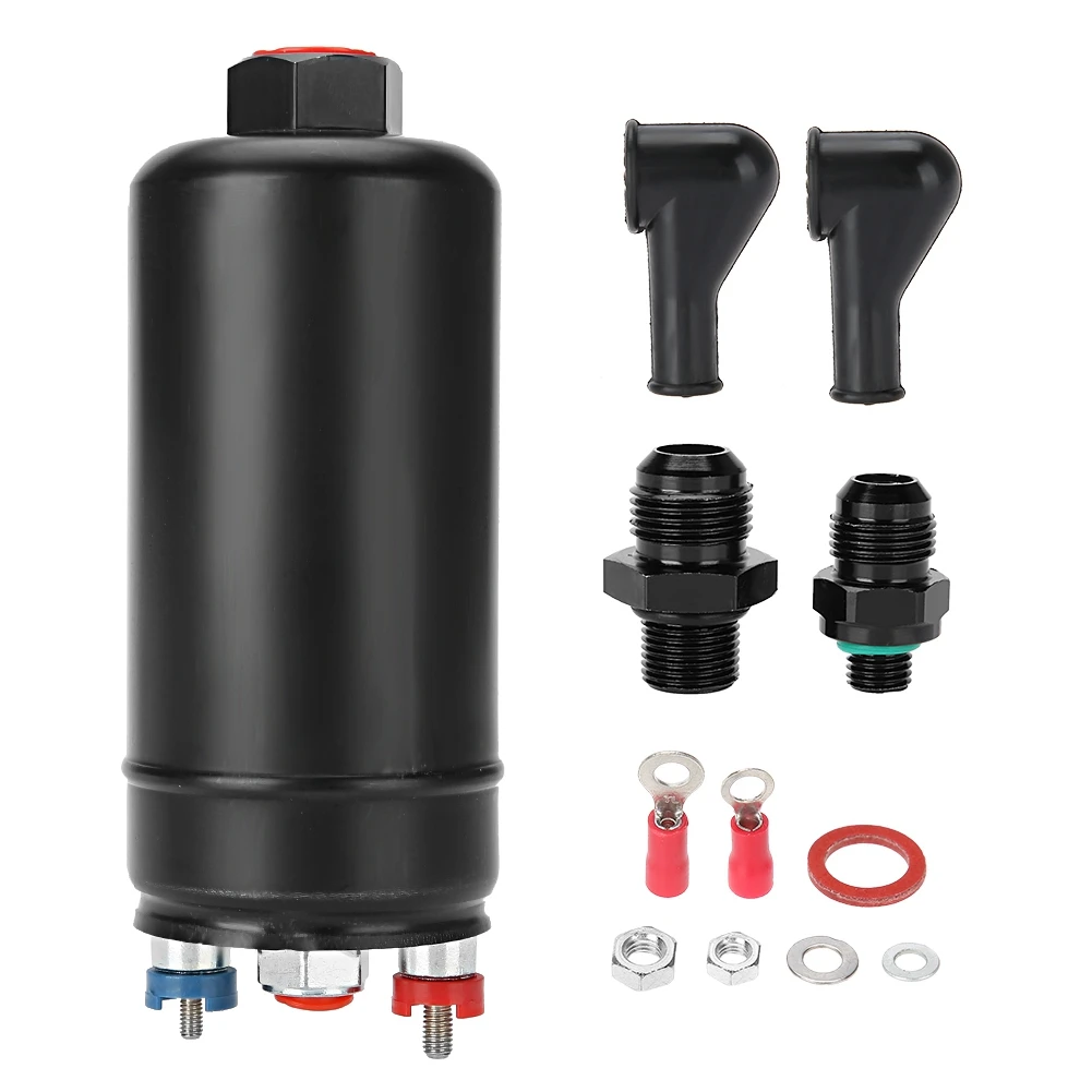 

0580254044 High Performance Universal 300LPH Inline External Fuel Pump Replacement For Bosch Fuel Pump (Black)