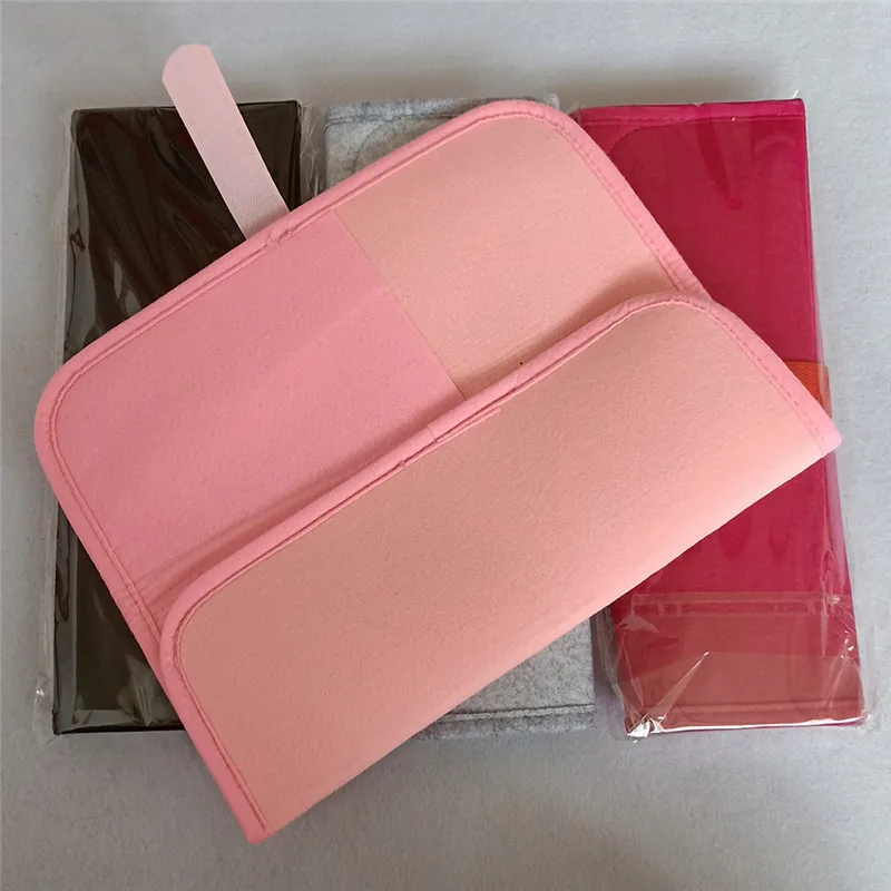 

Woman Travel Hair Straightener Storage Bag Grey/ Rose Red Color Heat-Resistant Pad Portable Heat Resistant Bag Storage Bag