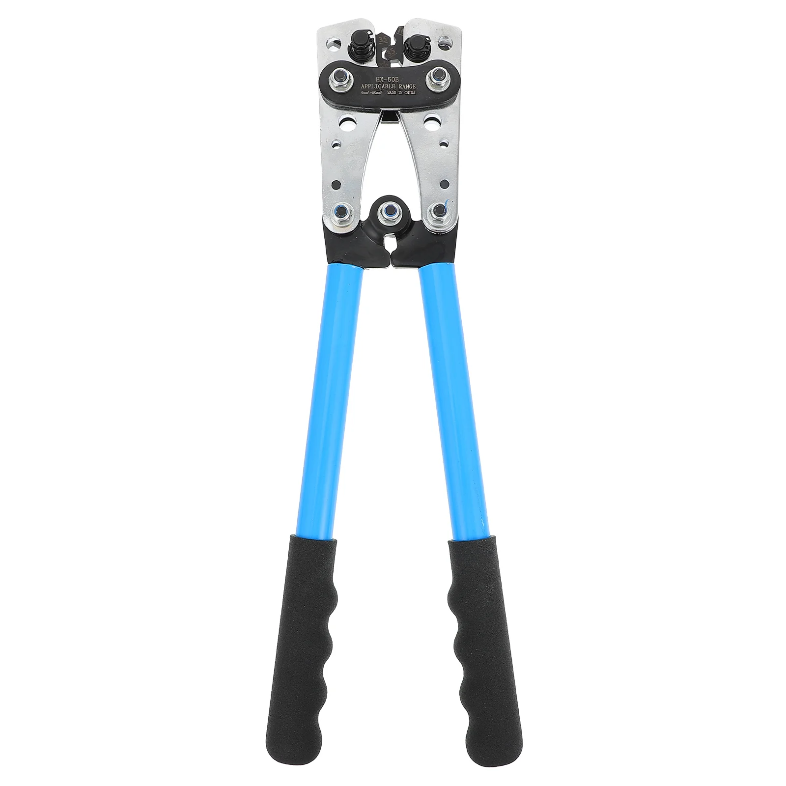 

1pc Professional Crimping Plier Bare Terminal Crimping Tool Wiring Plier (Blue)