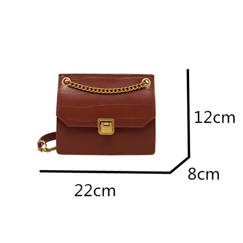 

Fashion Crocodile Print Women Shoulder Messenger Bags Tote Handbags Casual Chain Crossbody Bag Lady Purse Clutch Bolso Mujer