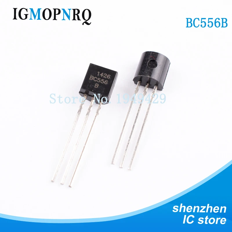 100 шт. BC556B BC556 TO-92 PNP 80 Кол 65 Vceo 800mA 625 МВт Trans Новый Быстрая доставка | Электронные
