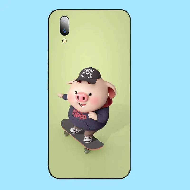 PENGHUWAN свинья милый пердеть чехол для телефона Vivo Y91c Y17 Y51 Y67 Y55 Y93 Y81S Y19 Y7S | Мобильные