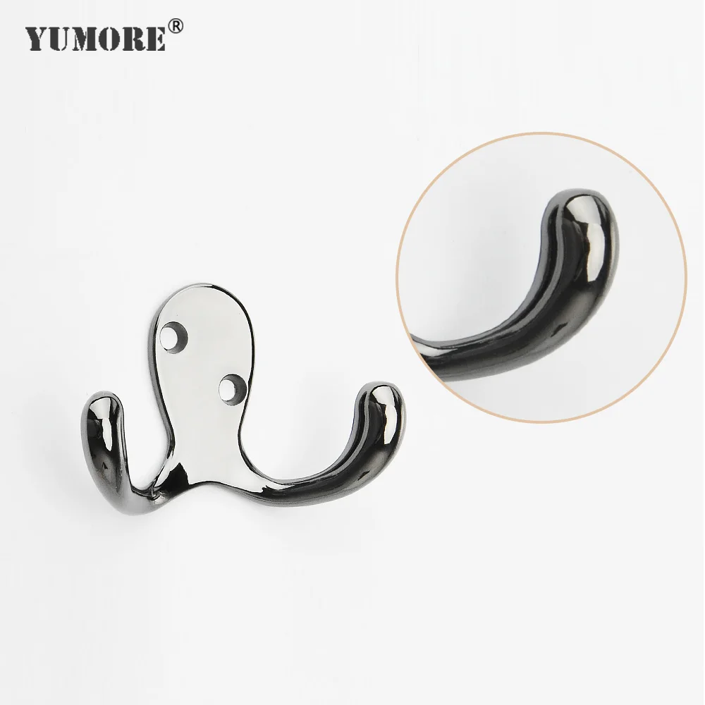 YUMORE 100 шт. водостойкий прочный настенный крючок вешалка из цинкового сплава для